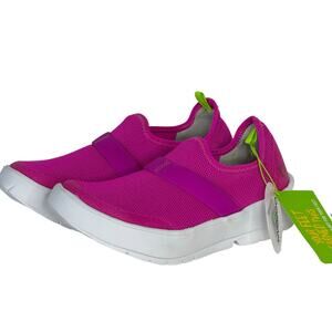OOFOS OOmg Low Recovery Sneaker Women's Pink Athletic SZ 5 Shoes NEW Slip On